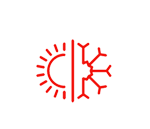 Teilweise mit Klimaanlage